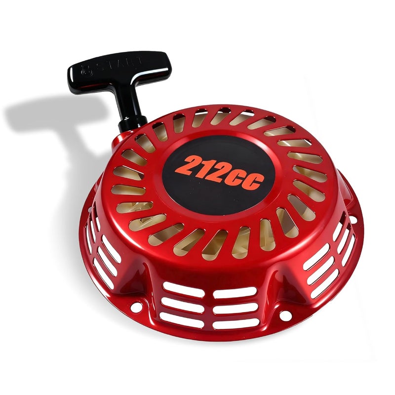 Simachine Recoil Pull Starter Start fir for Predator 212cc 196cc Engine for Honda GX160 GX200 for Coleman CT200U BT200X Mini Bike, Go Kart, Generator, Lawn Mower 28400-ZH8-013ZA（Red） - Image 1